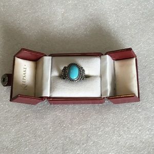 Vintage sterling silver turqouise ring by Avon